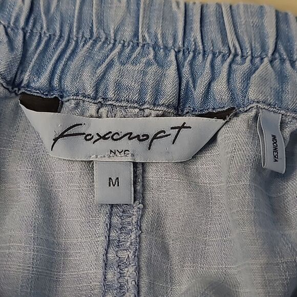 Foxcroft NYC sz M blue 100%tencel fabric - Picture 6 of 6